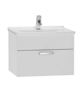 VitrA S50 Lavabo Dolabı 60 cm Tek Çekmeceli Parlak Beyaz 56066