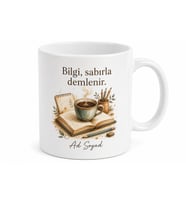 Kişiye Özel Ders Kahvesi Baskılı Kupa Bardak İsimli Hediye