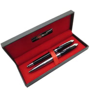 Signator® T508 Siyah Krom Kalem Seti  İsme Özel Kalem  Hediyelik Kalem (Karışık)