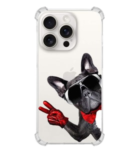 PrintiFy Apple iPhone 15 Pro Max Nazar 5 Şeffaf Köşe ve Kamera Korumalı Korumalı Antişok Kılıf