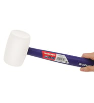 WORKPRO WP241040 57mm 450Gr PVC PP Saplı Beyaz Kauçuk Tokmak