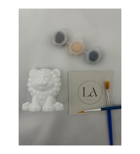 Sevimli Aslan Boyama Seti Çocuklar İçin 3D Figür Boyama Kiti