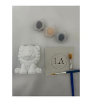 Sevimli Aslan Boyama Seti Çocuklar İçin 3D Figür Boyama Kiti