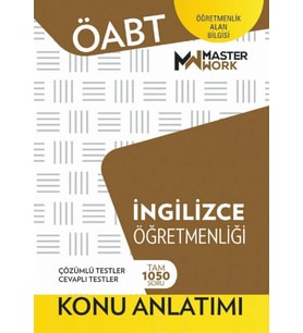 Öabt İngilizce Öğretmenliği Konu Anlatım Masterwork