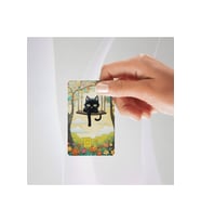 Salıncaktaki Sevimli Kedi Kredi/banka Kartı Kaplama Sticker tekli