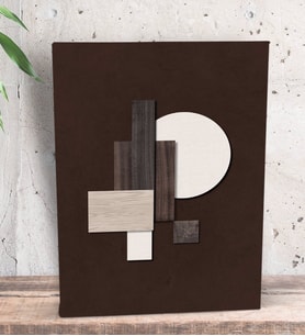 BK Gift Brown Textures Tasarımlı Dekoratif Mini Kanvas Tablo 15x20cm-1