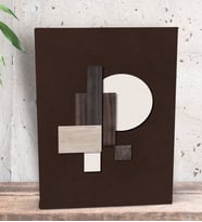 BK Gift Brown Textures Tasarımlı Dekoratif Mini Kanvas Tablo 15x20cm-1