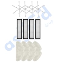 Dreame D10S, D10S PRO, D9 MAX GEN2 Uyumlu 4 Yan Fırça 4 Filtre 4 Mop PKT-iasgf0000203