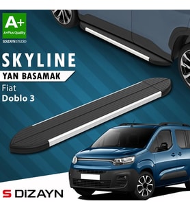 Fiat Doblo 3 Kısa Şase Skyline Aluminyum Yan Basamak 203 Cm 2023 Üzeri A+ Kalite