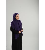Mor Pratik Hazır Geçmeli Bone Şal Şifon Çapraz 2001_22