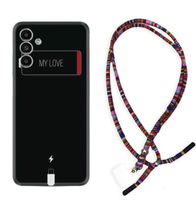 Samsung A23 A31 A32 A50 A51 A52 A53 A70 Kılıf Boyun Asklı Rasta Silikon My Love 1402
