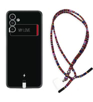 Samsung A23 A31 A32 A50 A51 A52 A53 A70 Kılıf Boyun Asklı Rasta Silikon My Love 1402