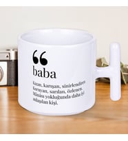 Baba Kelime Anlamı Baskılı T Kupa Bardak