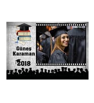 Mezuniyet Hediyesi - Fotoğraflı Fotoğraflı ve İsimli Kişiye Özel Puzzle
