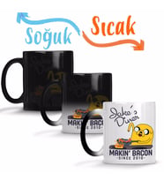Adventure Time Bacon Pancakes Sihirli Kupa Bardak Porselen