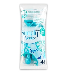 Gillette Venus Simply 2 Blades Mavi 4'lü