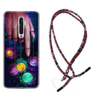 Oppo Reno 2Z 4 Lite 4 Pro 5 6 7 A31 Kılıf Boyun Asklı Rasta Silikon Finger planet 1740