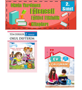 Ata 2.Sınıf Okula Yardımcı Tüm Dersler Okul Defterim- Ev Çalışmam