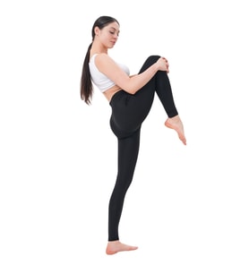 Syosh Comfort Kadın Siyah Yüksek Bel Toparlayıcı Spor Tayt (Yoga, Pilates, Antrenman ve Günlük Kullanım)