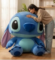 100 CM Dev Boy Stitch Peluş Oyuncak – Mavi Sevimli Peluş Arkadaş, Özel Gün ve Doğum Günü Hediyesi