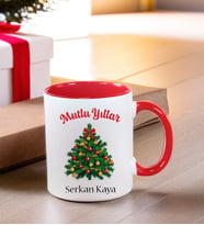 Kişiye Özel  Yılbaşı Temalı Kupa Bardak
