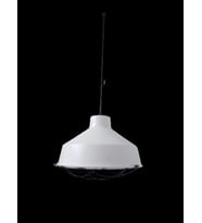 Retro Metal Beyaz içi Beyaz Kafesli Dekoratif Tekli Sarkıt Avize Çap:30 cm