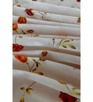 LOOM & LAUREL Baskılı Yıkanabilir Masa Örtüsü Mutfak Bahçe Piknik Masa Örtüsü (140x140, 140x200)