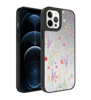 Apple iPhone 12 Pro Max Kılıf Aynalı Desenli Kamera Korumalı Parlak Zore Mirror Kılıf Dallar