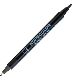 Zig Kurecolor Fine & Brush for MANGA Marker Çizim Kalemi C.09 Cool Gray 9 