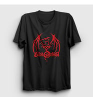 Presmono Unisex Siyah Dragon Blind Guardian T-Shirt 19829tt