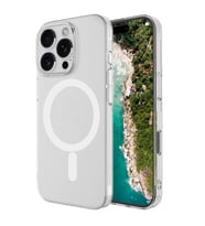 Apple iPhone 16 Pro Kılıf Ultra İnce Sert PC Magsafe Uyumlu Açık Porto Kapak (Şeffaf)