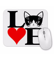 I Lowe Kedi Seni Seviyorum Kedi Mouse Pad