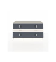 Hyperion Konsol 4 Raflı 2 Çekmeceli 8 Kapaklı 176x44x99 Aytaşı-Antrasit/Aytaşı