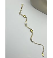 Çelik Gold Baget Taş Bileklik - 25-blk144