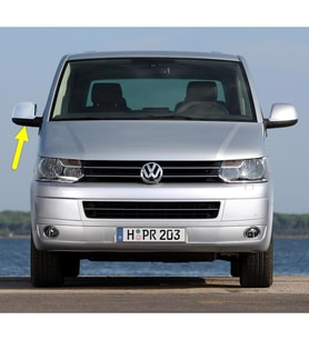 VW Caravelle 2010-2015 Sağ Yan Dış Ayna Alt Kapağı Siyah 7E1857604B