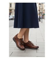 Ayakmod 293120 Z Taba Cilt Kadın Günlük Ayakkabı