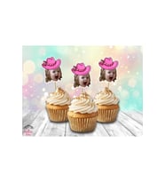 Kişiye Özel Pasta Süsü Cupcake Kürdan 10 Adet
