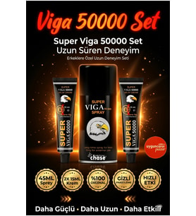 1 ADET VİGA 50000 SPREY - 2 ADET VİGA 50000 KREM + YES BAL