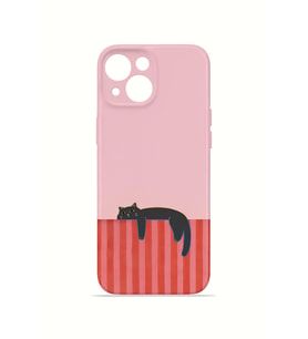 iPhone 15 Plus Vorian İnce Kamera Korumalı Mika Kılıf Lazy Cat Sunset