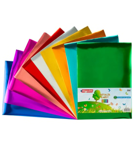 Bigpoint Metalik(Aynalı) Kağıt A4 Karışık 10 Renk - 80 Gram