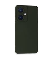 Vivo Y27 Kılıf Nano İçi Kadife Silikon - Koyu Yeşil