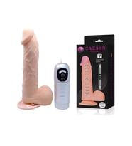 20 Cm Kıkırdaklı Yapıda Titreşimli Kalın Vibratör Penis