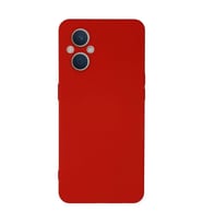 Oppo Reno 7 Lite Kılıf Nano İçi Kadife Silikon - Kırmızı