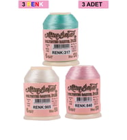 3 Adet Altınbaşak Oya ve Dantel İpi 20 gr - Royaleks - No: 905 - 840 - 317