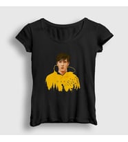 Presmono Kadın Siyah Jonas V2 Dark T-Shirt 186837tt