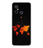 Xiaomi Redmi 12C Kılıf Silikon Desen Özel Seri İz Bırakan Uçak 1778