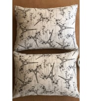 More Home Kapaklı Yastık Kılıfı (2 Adet) 50 x 70 cm Gri Beyaz Paris