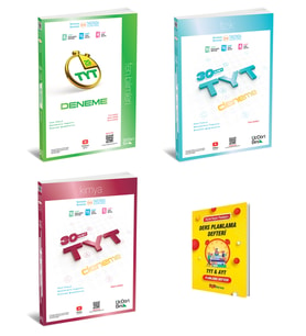 345 TYT 2026 Fen Bilimleri Fizik ve Kimya Denemeleri 3lü Set + Planlama Defteri