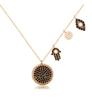 EMILIANO JEWELLERY 925 AYAR GÜMÜŞ TAŞLI OBLİLER KOLYE