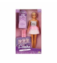01423 SUN-RST-SIS-MNK- Alisha Gece Elbiseli Bebek Seti 29cm - Sunman